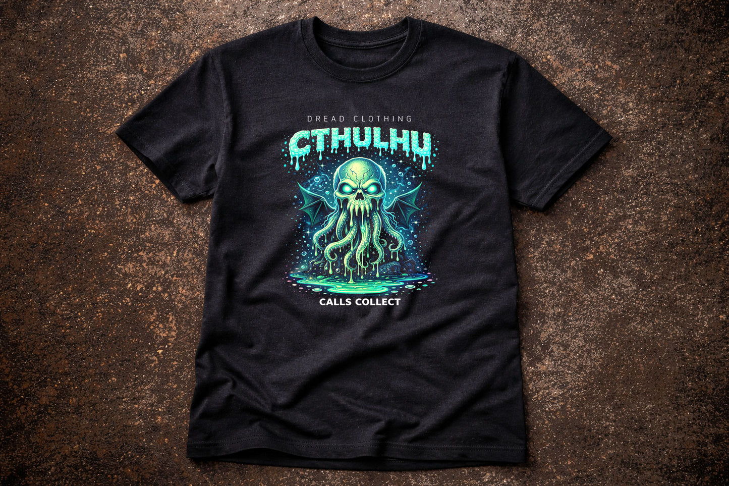 Cthulhu Skull Unisex Toxic Gothic Horror Graphic T-Shirt Lovecraft Cosmic Tee