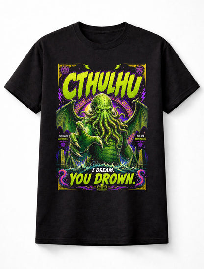 Cthulhu Cosmic Horror Lovecraft Monster Tentacle Graphic Unisex T-Shirt