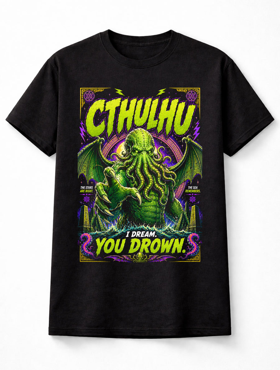 Cthulhu Cosmic Horror Lovecraft Monster Tentacle Graphic Unisex T-Shirt