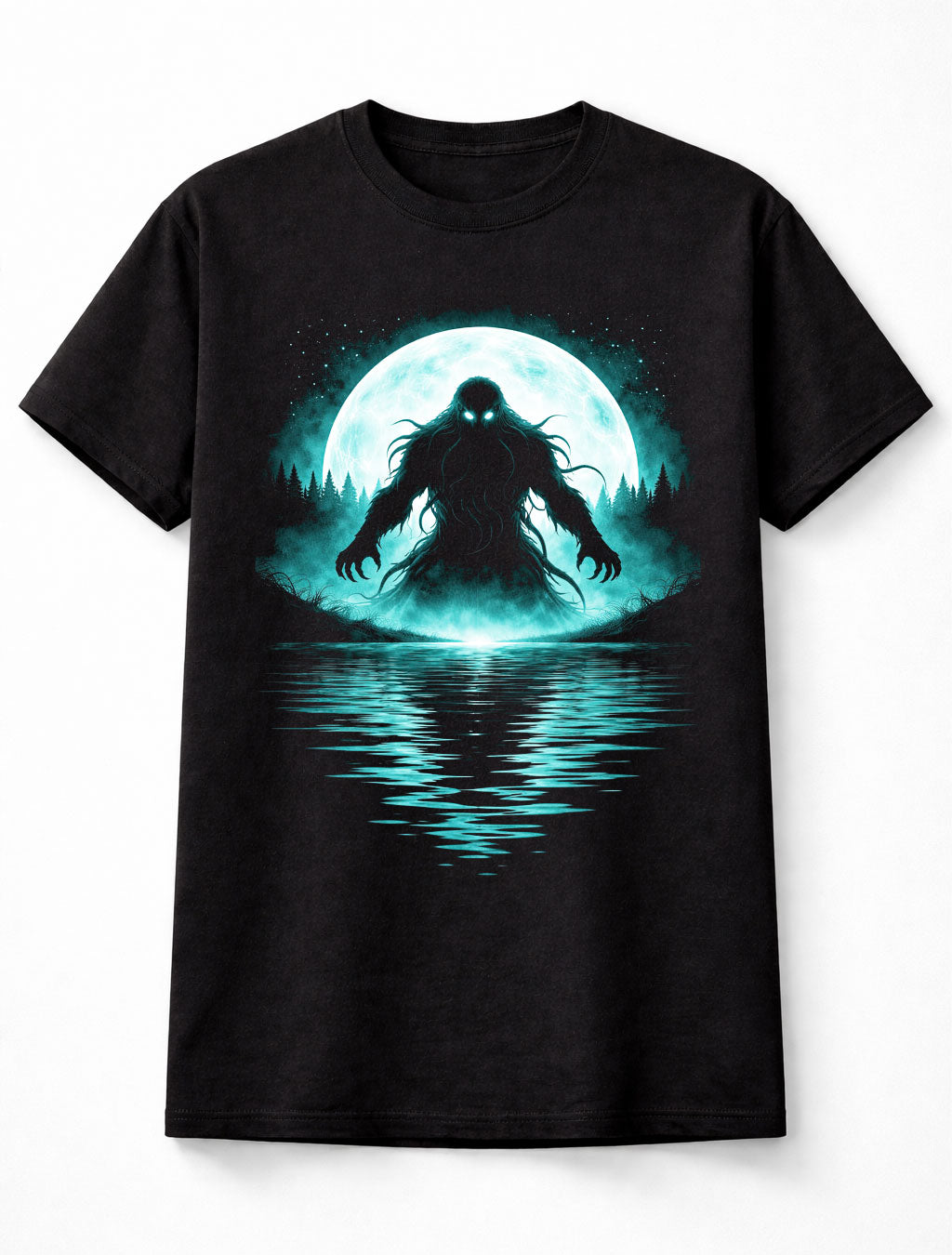Cthulhu Cosmic Horror Lovecraft Monster Moon Graphic Unisex T-Shirt