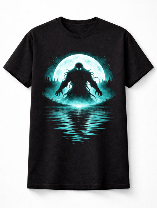 Cthulhu Cosmic Horror Lovecraft Monster Moon Graphic Unisex T-Shirt