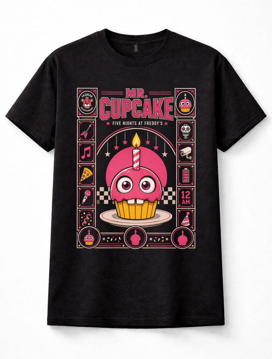 Five Nights at Freddy's Mr. Cupcake Animatronic Horror Game Unisex T-Shirt