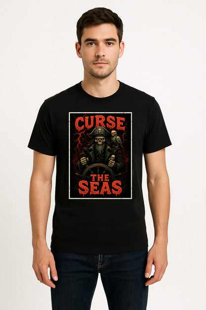 Curse the Seas Pirate Unisex Adults & Kids T-Shirt