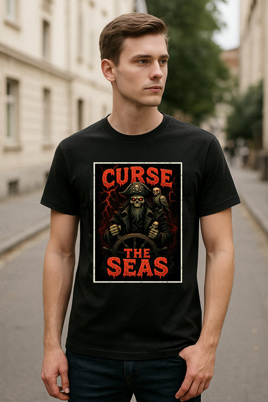 Curse the Seas Pirate Unisex Adults & Kids T-Shirt