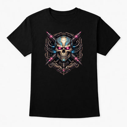 Cyber Skull Arsenal Unisex T-Shirt Techno Dystopian Mech Art Tee