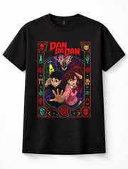Dandadan Momo Ayase Okarun Turbo Granny Anime Manga Black Unisex T-Shirt