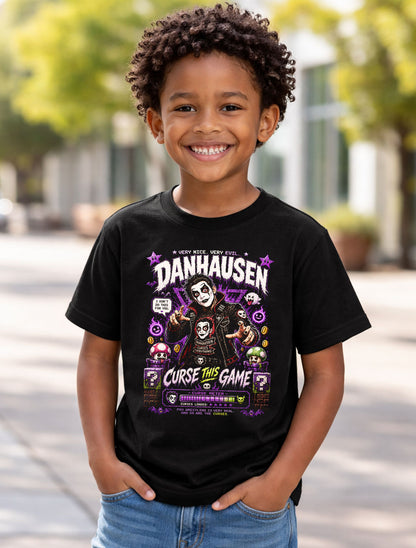 Danhausen Very Nice Very Evil Wrestling T-Shirt – Curse This Game Mario Nintendo Pixel Fan Tee Adults & Kids Unisex T-Shirt