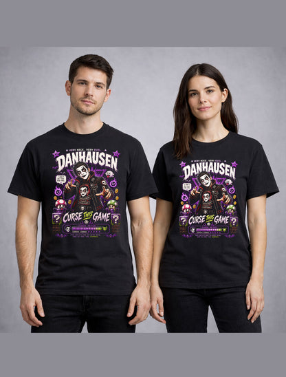 Danhausen Very Nice Very Evil Wrestling T-Shirt – Curse This Game Mario Nintendo Pixel Fan Tee Adults & Kids Unisex T-Shirt