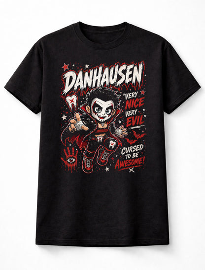 Danhausen Very Nice Very Evil Wrestling T-Shirt – Dark Comedy Horror Fan Tee Adults & Kids Unisex T-Shirt
