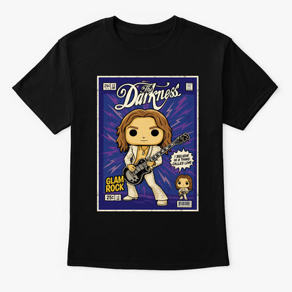 The Darkness I Believe in a Thing Called Love Glam Rock Funko Pop Style Unisex T-Shirt