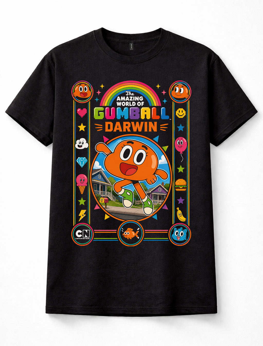 The Amazing World of Gumball Darwin Cartoon Graphic Tee Unisex T-Shirt