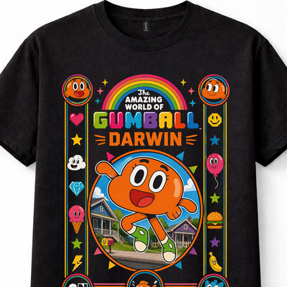The Amazing World of Gumball Darwin Cartoon Graphic Tee Unisex T-Shirt