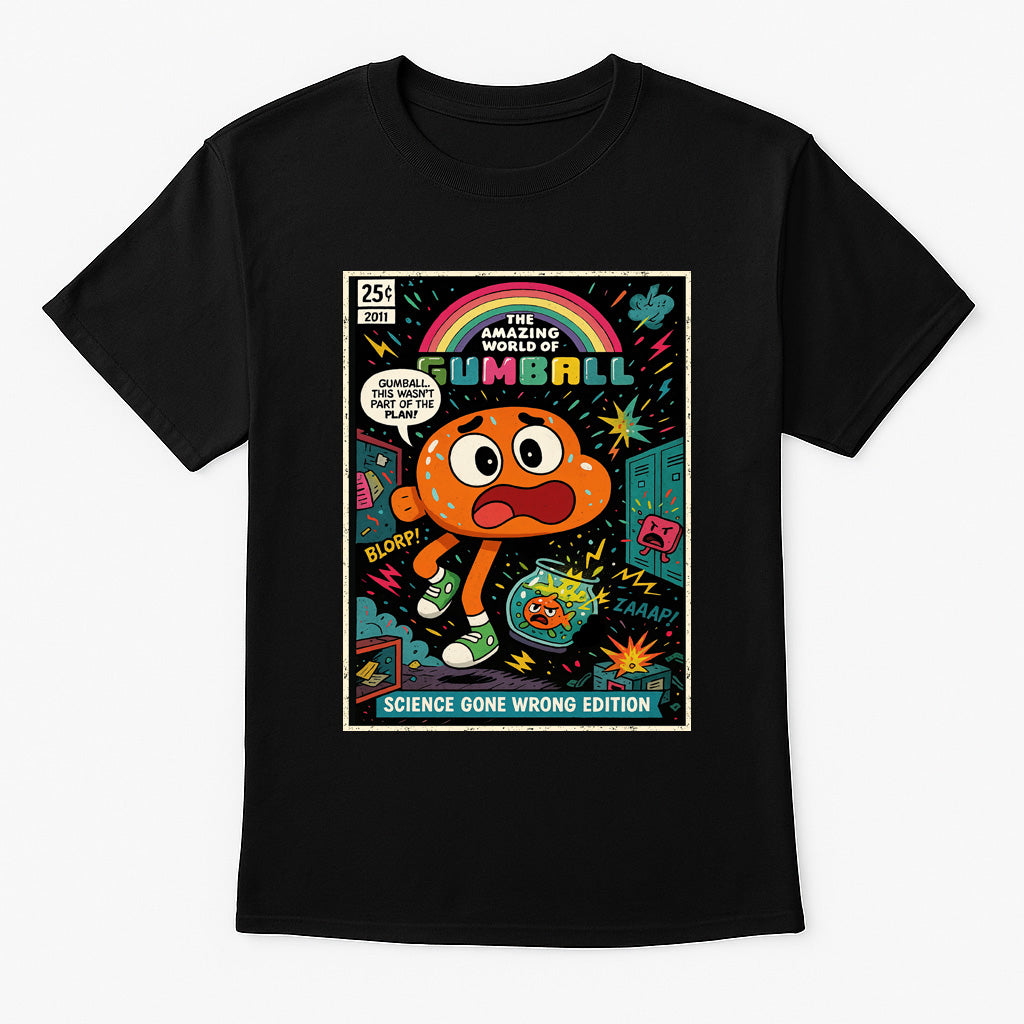 The Amazing World of Gumball Darwin Watterson Science Gone Wrong Cartoon Adults & Kids Unisex T-Shirt