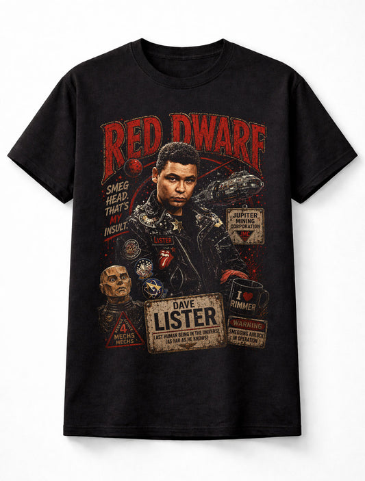 Red Dwarf Dave Lister Sci-Fi Comedy TV Graphic Unisex T-Shirt