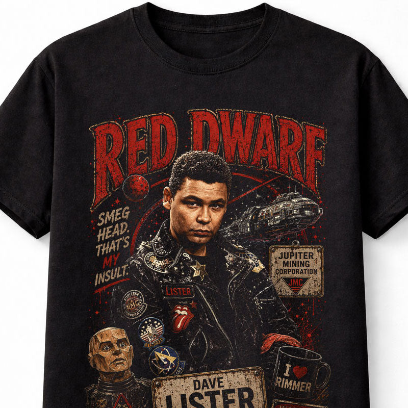 Red Dwarf Dave Lister Sci-Fi Comedy TV Graphic Unisex T-Shirt