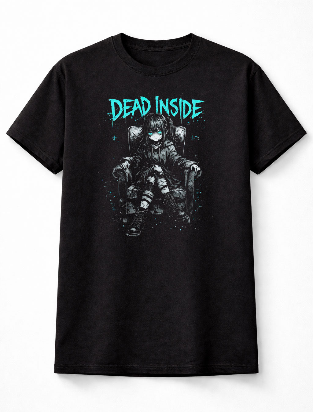 Dead Inside Gothic Anime Japanese Retro Y2K Graphic Adults & Kids Unisex T-Shirt