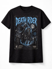 Death Rider Horror Grim Reaper VHS Gothic Graveyard Unisex T-Shirt