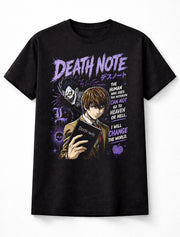 Death Note Anime Light Yagami Ryuk Graphic Cotton Blac Adults & Kids Unisex T-Shirt