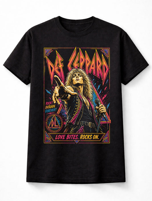 Def Leppard Joe Elliott Love Bites Rock Graphic Unisex T-Shirt