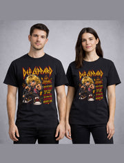 Def Leppard Rock Of Ages Glam Metal Band Graphic T-Shirt Classic Rock Lyrics Music Fan Retro Concert Tee Adult & Kids Unisex T-Shirt