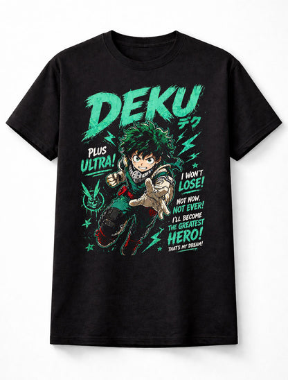 Deku My Hero Academia Izuku Midoriya Anime Plus Ultra Adults & Kids Unisex T-Shirt