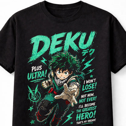Deku My Hero Academia Izuku Midoriya Anime Plus Ultra Adults & Kids Unisex T-Shirt