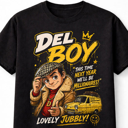 Del Boy Only Fools and Horses Derek Trotter Graphic Tee British Comedy Shirt Unisex Adults & Kids T-Shirt