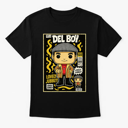 Del Boy “Lovely Jubbly” T-Shirt – Only Fools and Horses Retro Cartoon Tee