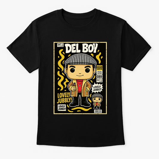 Del Boy “Lovely Jubbly” T-Shirt – Only Fools and Horses Retro Cartoon Tee