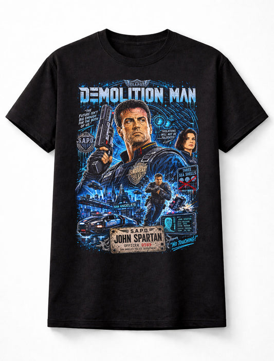 Demolition Man John Spartan Sylvester Stallone Movie Unisex T-Shirt