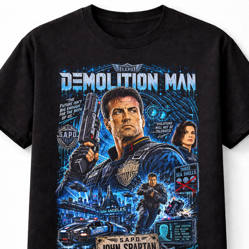 Demolition Man John Spartan Sylvester Stallone Movie Unisex T-Shirt