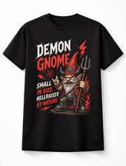 Demon Gnome Hellraiser Gothic Metal Devil Graphic Funny Unisex T-Shirt