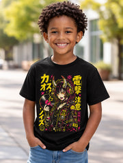 Anime Demon DJ Girl Cyberpunk Japanese Manga Graphic Unisex T-Shirt