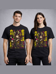 Anime Demon DJ Girl Cyberpunk Japanese Manga Graphic Unisex T-Shirt