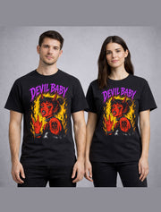 Devil Baby Gothic Demon Girl Horror Punk Graphic Unisex T-Shirt