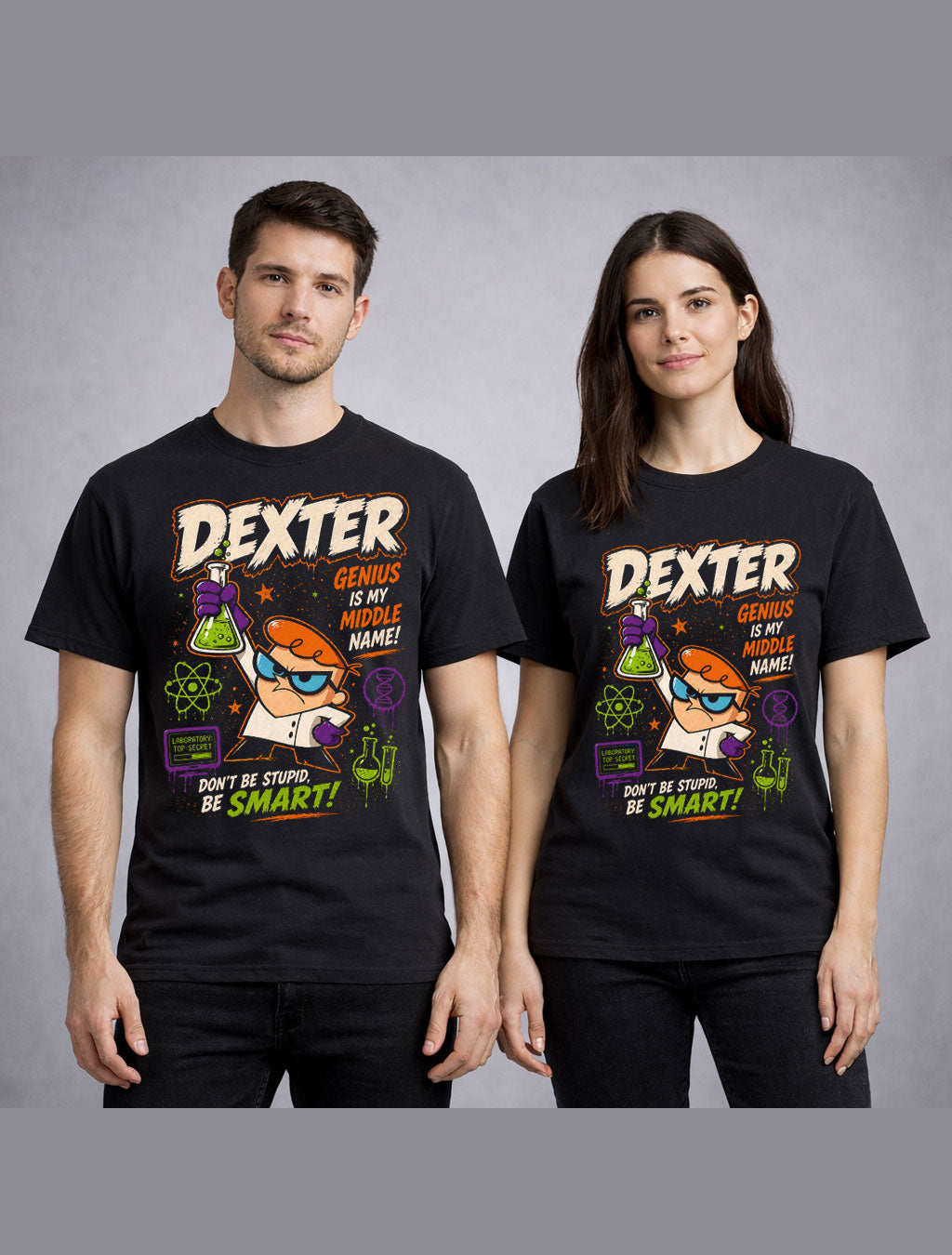Dexter Laboratory Genius Cartoon Science Quote Graphic Unisex T-Shirt