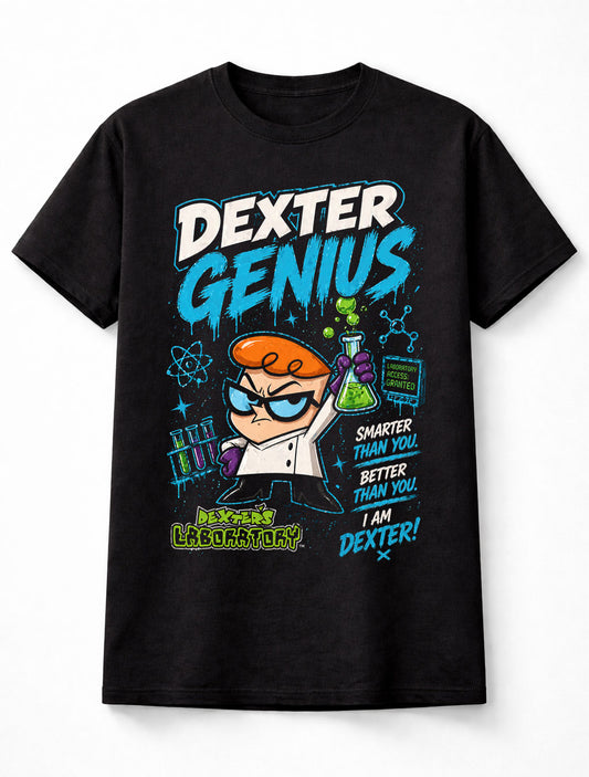 Dexter Genius Dexter's Laboratory Cartoon Science Graphic Unisex T-Shirt
