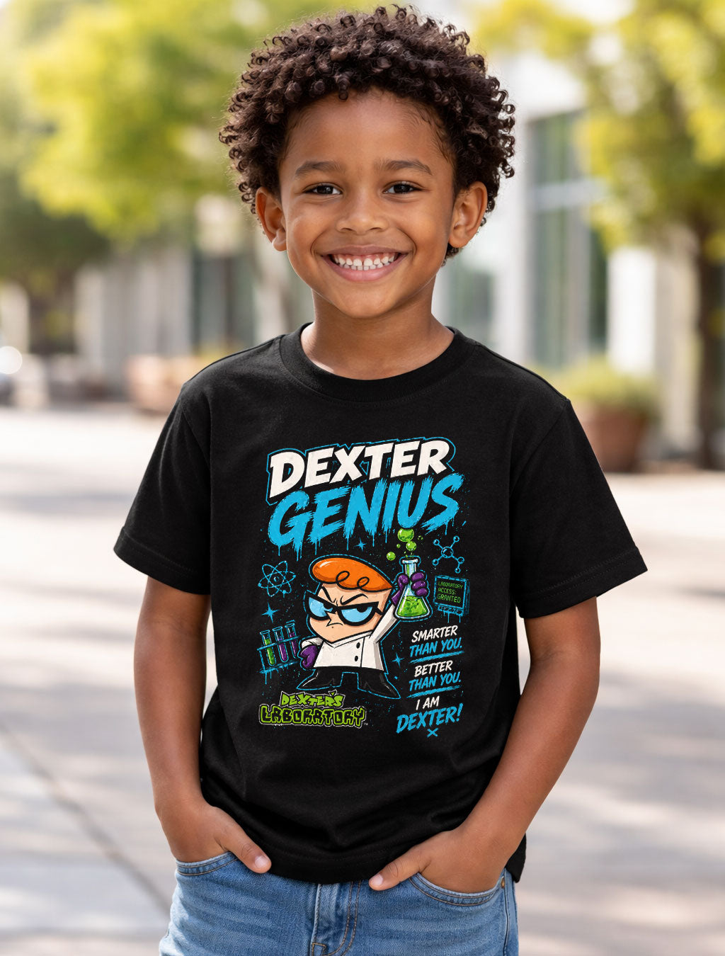 Dexter Genius Dexter's Laboratory Cartoon Science Graphic Unisex T-Shirt