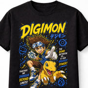 Digimon Anime Tai Kamiya Agumon Digivolve Graphic Cotton Adults & Kids Unisex T-Shirt