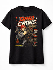 Dino Crisis T-Shirt Regina Capcom Survival Horror Game Graphic Tee Retro PlayStation Classic Dinosaur Action Video Game Adults & Kids Unisex T-Shirt