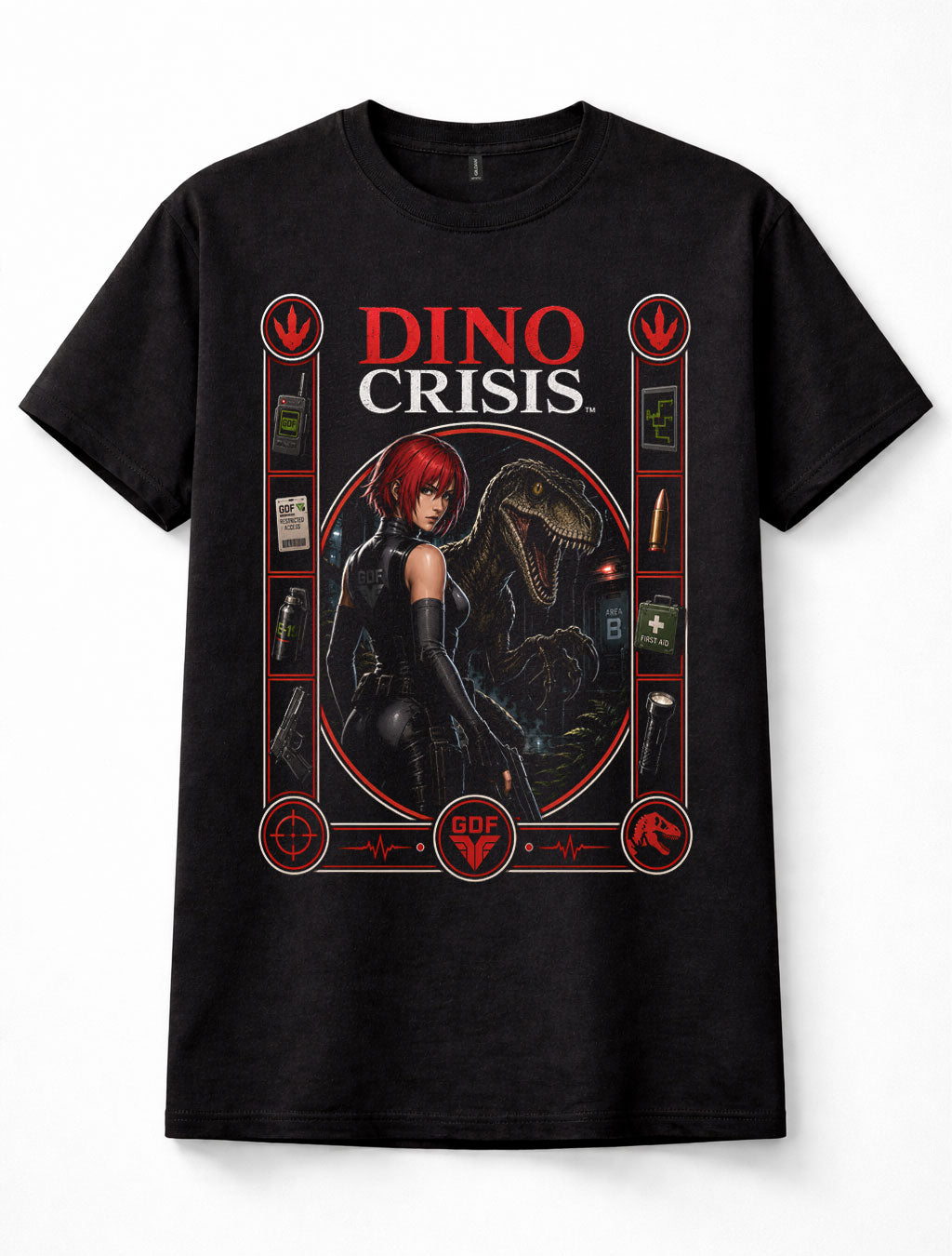 Dino Crisis Regina Raptor Survival Horror Retro Gaming Unisex T-Shirt