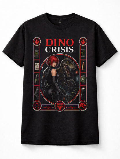 Dino Crisis Regina Raptor Survival Horror Retro Gaming Unisex T-Shirt