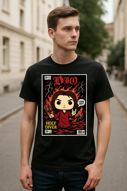 Dio Holy Diver Heavy Metal Funko Pop Style Unisex T-Shirt