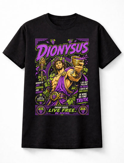 Dionysus Greek God of Wine Mythology Festival Unisex T-Shirt