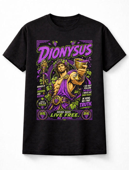 Dionysus Greek God of Wine Mythology Festival Unisex T-Shirt