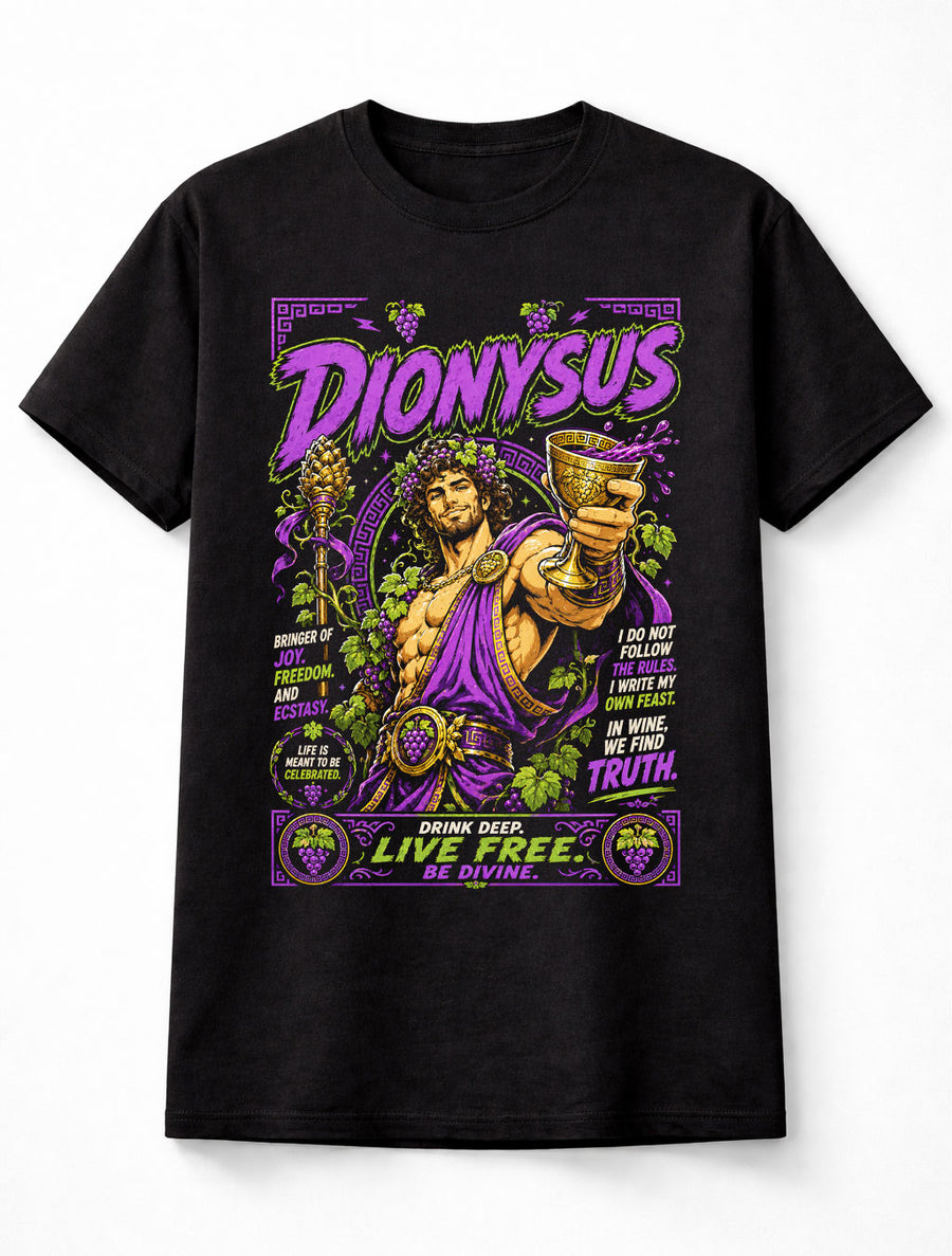Dionysus Greek God of Wine Mythology Festival Unisex T-Shirt