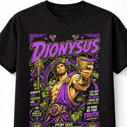 Dionysus Greek God of Wine Mythology Festival Unisex T-Shirt