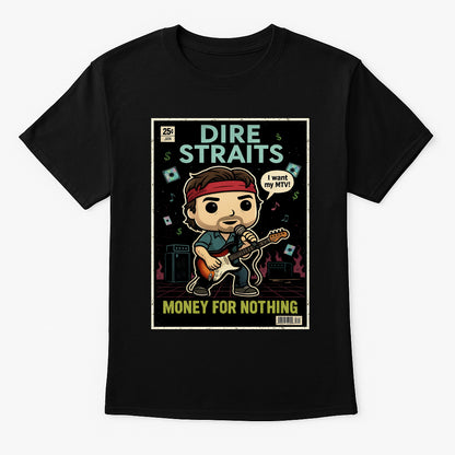 Dire Straits Sultans of Swing MTV Classic Rock Funko Pop Style Unisex T-Shirt