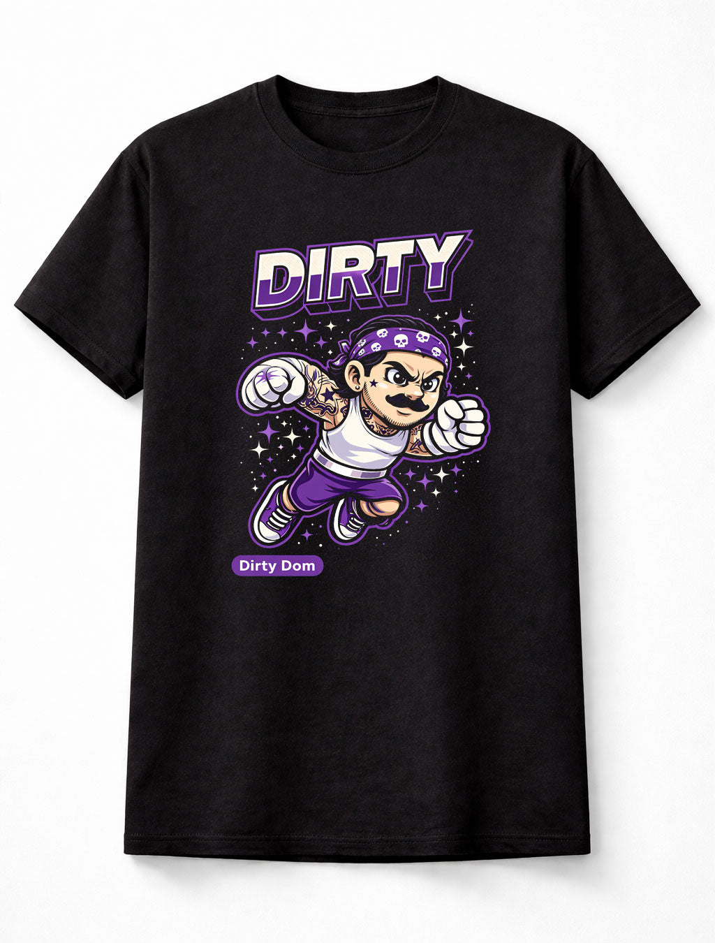 Dirty Dom Cartoon WWE Wrestler T-Shirt Dominik Mysterio Fan Unisex Adults & Kid
