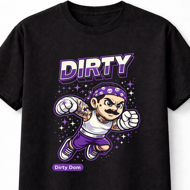 Dirty Dom Cartoon WWE Wrestler T-Shirt Dominik Mysterio Fan Unisex Adults & Kid
